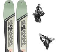 Pack ski de randonnée." K2 Wayback 88 W 25 + Fixations - Femme - Noir / Vert / Beige - taille 160 - modèle 2025