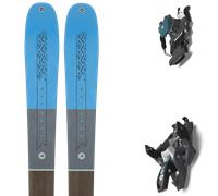 Pack ski de randonnée." K2 Wayback Jr 25 + Fixations - Enfant - Bleu / Gris / Noir - taille 146 - modèle 2025