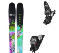 Pack ski de randonnée." Line Pandora 92 Black/green 25 + Fixations - Femme - Noir / Violet / Vert - taille 182 - modèle 2025