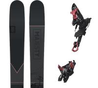 Pack ski de randonnée." Majesty Vadera 110 Carbon 25 + Fixations - Homme - Rose / Noir - taille 166 - modèle 2025