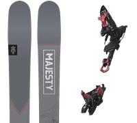 Pack ski de randonnée." Majesty Vanguard Ti 25 + Fixations - Homme - Rouge / Gris - taille 176 - modèle 2025