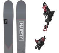 Pack ski de randonnée." Majesty Vanguard Ti 25 + Fixations - Homme - Rouge / Gris - taille 176 - modèle 2025
