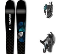 Pack ski de randonnée." Movement Session 80 Jr 24 + Fixations - Enfant - Noir / Marron / Bleu - taille 153 - modèle 2024