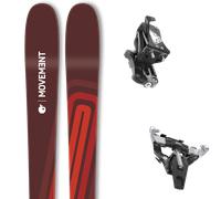 Pack ski de randonnée." Movement Session 90 Red 25 + Fixations - Homme - Rouge - taille 178 - modèle 2025