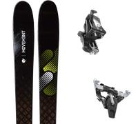 Pack ski de randonnée." Movement Session 95 24 + Fixations - Homme - Noir / Marron / Vert - taille 178 - modèle 2024