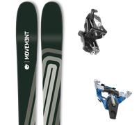 Pack ski de randonnée." Movement Session 95 Black/grey 25 + Fixations - Homme - Vert / Gris / Beige - taille 162 - modèle 2025