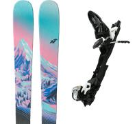 Pack ski de randonnée." Nordica Santa Ana 82 Blue Clair/corail/blue Nuit 26 + Fixations - Femme - Bleu / Noir / Rose - taille 167 - modèle 2026