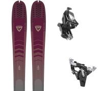Pack ski de randonnée." Rossignol Escaper W 87 Nano 24 + Fixations - Femme - Violet / Bleu / Multicolore - taille 160 - modèle 2024