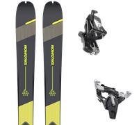 Pack ski de randonnée." Salomon Mtn 84 Pure 24 + Fixations - Homme - Jaune / Gris / Noir - taille 172 - modèle 2024