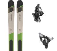 Pack ski de randonnée." Salomon Mtn 86 Pro 25 + Fixations - Homme - Gris / Noir / Vert - taille 172 - modèle 2025