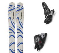 Pack ski de randonnée." Salomon Qst 106 Almond Milk/race Blue/black 26 + Fixations - Homme - Gris / Bleu - taille 173 - modèle 2026