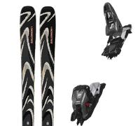 Pack ski de randonnée." Salomon Qst 94 Black/almond Milk/fusion Coral 26 + Fixations - Homme - Noir - taille 180 - modèle 2026