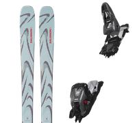 Pack ski de randonnée." Salomon Qst 94 Iced Aqua/nirvana/red 26 + Fixations - Homme - Bleu / Gris - taille 188 - modèle 2026