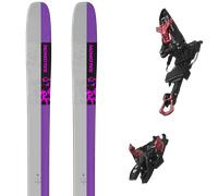 Pack ski de randonnée." Salomon Qst X Black/shocking Purple 26 + Fixations - Homme - Gris / Noir / Violet - taille 178 - modèle 2026