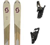 Pack ski de randonnée." Scott Pure Free 90ti W 25 + Fixations - Femme - Violet / Beige - taille 154 - modèle 2025