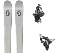 Pack ski de randonnée." Scott Superguide 88 Access 25 + Fixations - Mixte - Gris / Jaune - taille 144 - modèle 2025