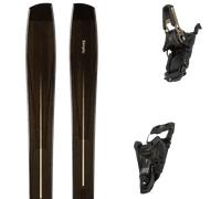 Pack ski de randonnée." Simply Recreation Dark Brown 27 + Fixations - Mixte - Noir - taille 190 - modèle 2027