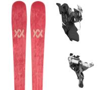 Pack ski de randonnée." Volkl Secret 80 Dark Pink 25 + Fixations - Femme - Rose - taille 154 - modèle 2025