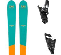 Pack ski de randonnée." Zag H86 Lady 25 + Fixations - Femme - Bleu / Jaune - taille 170 - modèle 2025