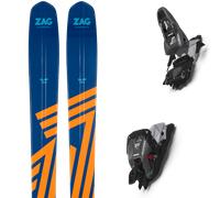 Pack ski de randonnée." Zag Slap 104 25 + Fixations - Homme - Bleu / Orange - taille 188 - modèle 2025