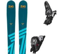 Pack ski de randonnée." Zag Slap 92 25 + Fixations - Homme - Jaune / Bleu - taille 185 - modèle 2025