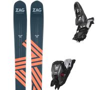 Pack ski de randonnée." Zag Slap 98 25 + Fixations - Homme - Gris / Orange - taille 173 - modèle 2025