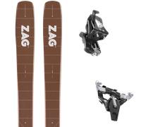 Pack ski de randonnée." Zag Ubac 110 Chocolate 27 + Fixations - Homme - Marron - taille 188 - modèle 2027
