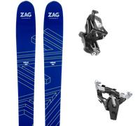Pack ski de randonnée." Zag Ubac 89 25 + Fixations - Homme - Blanc / Bleu / Vert - taille 171 - modèle 2025