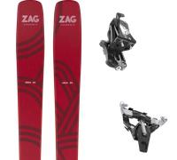 Pack ski de randonnée." Zag Ubac 89 Red 26 + Fixations - Homme - Rouge - taille 169 - modèle 2026