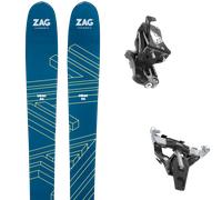 Pack ski de randonnée." Zag Ubac 95 26 + Fixations - Homme - Blanc / Jaune / Bleu - taille 174 - modèle 2026