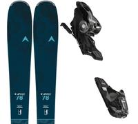 Pack ski." Dynastar E-cross 78 Xpress + Xpress W 10 Gw B83 Shiny Blk 25 - Femme - Bleu - taille 164 - modèle 2025