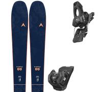 Pack ski." Dynastar E-cross 88 25 + Fixations - Femme - Bleu / Orange - taille 158 - modèle 2025