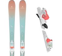 Pack ski." Dynastar Elite 7 Light Green/coral + Xpress 11 Gw B83 27 - Femme - Bleu / Orange - taille 149 - modèle 2027