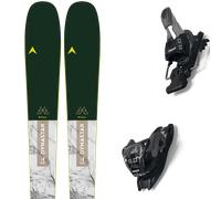 Pack ski all mountain." Dynastar M-cross 82 24 + Fixations - Homme - Gris / Blanc / Vert - taille 176 - modèle 2024