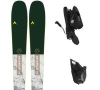 Pack ski." Dynastar M-cross 82 25 + Fixations - Homme - Gris / Blanc / Vert - taille 168 - modèle 2025