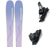 Pack ski." Dynastar M-cross W 82 Blue Purple 27 + Fixations - Femme - Violet / Rose - taille 175 - modèle 2027