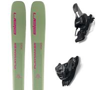 Pack ski." Elan Playmaker 87 Light Green 25 + Fixations - Homme - Vert / Rose - taille 156 - modèle 2025