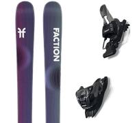 Pack ski." Faction Studio 0 25 + Fixations - Mixte - Bleu / Violet / Noir - taille 172 - modèle 2025