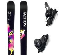 Pack ski." Faction Studio 0 Gu 24 + Fixations - Femme - Noir / Jaune / Violet - taille 168 - modèle 2024