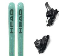 Pack ski." Head Kore 91 W 25 + Fixations - Femme - Vert / Gris / Jaune - taille 163 - modèle 2025