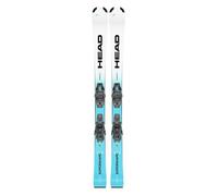 Pack Ski Head Supershape Jr + Fixations Jrs 4.5 Gw Bleu Garçon 110 cm