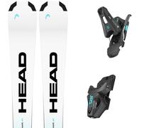 Pack ski." Head Supershape Jrs Light Blue/white + Jrs 7.5 Gw Ca 26 - Enfant - Blanc - taille 140 - modèle 2026