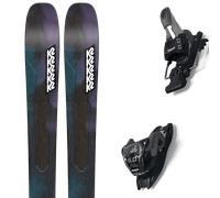Pack ski." K2 Mindbender 99ti W 25 + Fixations - Femme - Vert / Violet / Noir - taille 166 - modèle 2025