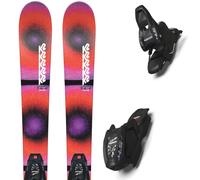 Pack ski." K2 Omen Jr + Fdt 4.5 S 25 - Enfant - Orange / Noir / Violet - taille 119 - modèle 2025