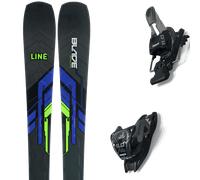 Pack ski." Line Blade W 24 + Fixations - Femme - Noir / Violet / Vert - taille 167 - modèle 2024