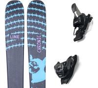 Pack ski." Line Chronic 101 Black/blue 26 + Fixations - Homme - Noir / Bleu - taille 186 - modèle 2026