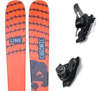 Pack ski." Line Chronic 94 Red/black 26 + Fixations - Homme - Orange / Noir - taille 178 - modèle 2026