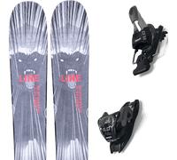 Pack ski." Line Honey Badger Grey/red 26 + Fixations - Homme - Gris - taille 177 - modèle 2026