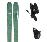 Pack ski." Line Optic 96 Blue/green 25 + Fixations - Homme - Vert / Blanc - taille 184 - modèle 2025