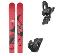 Pack ski." Line Tom Wallisch Pro Black/red 25 + Fixations - Homme - Rouge / Noir - taille 164 - modèle 2025